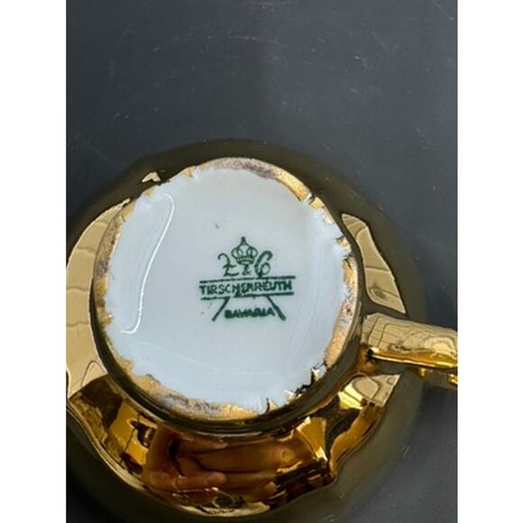 Vintage Bavaria, English, Cup and Saucer, Gold luxenbourg Duchess set - Picture 16 of 16